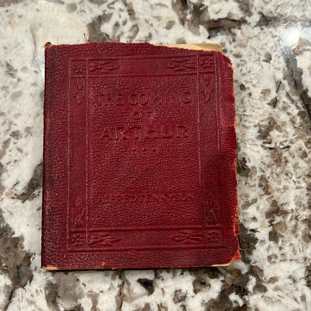 The Coming of Arthur 1916 edition Little Leather Library by Alfred Tennyson